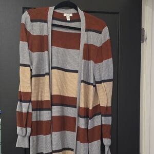 Nine West Multicolor Striped Cardigan